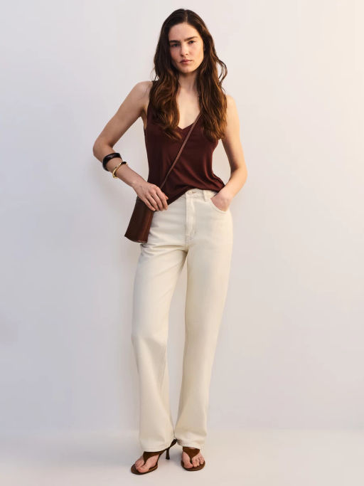 Прямые джинсы с высокой посадкой ZR2605092317-2 / Zarina