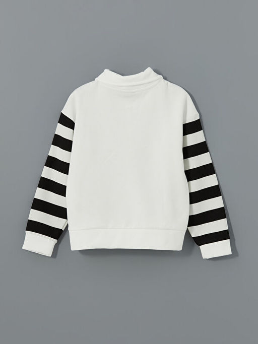 Polo Yaka K?z ?ocuk Kal?n Sweatshirt - Waikiki фото 3