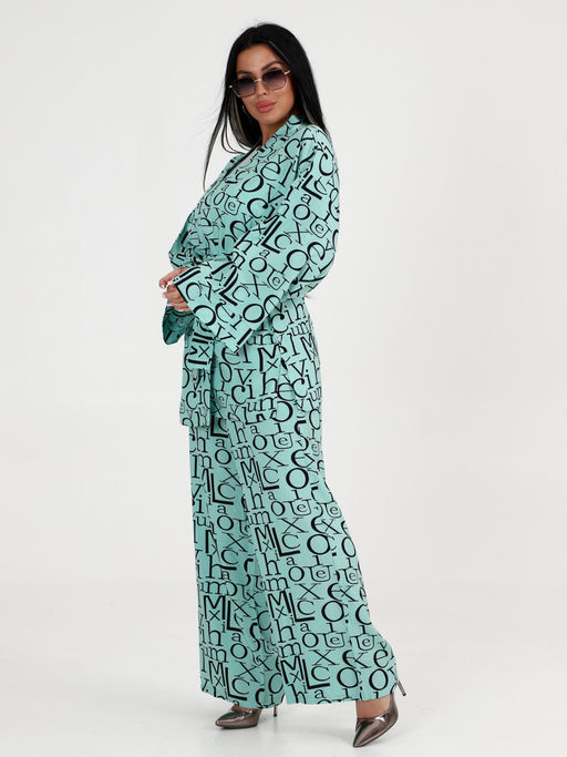 ЖК-Рика ЖЕНСКИЙ КОСТЮМ (Мятный) - А-дина фото 3