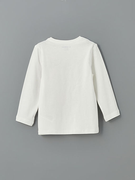 Bisiklet Yaka Bask?l? Erkek ?ocuk Pijama Tak?m