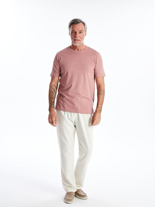 Bisiklet Yaka Penye Erkek Ti??rt