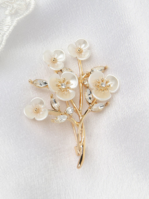 Брошь Цветок / 5389 G /уп 12/ - ГалеонТрейд фото 2