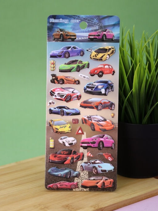 Наклейки объемные "Sports car" (9*22,5 см)