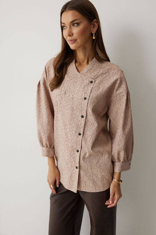Блуза LYUSHe 4217 бежевый фото 5