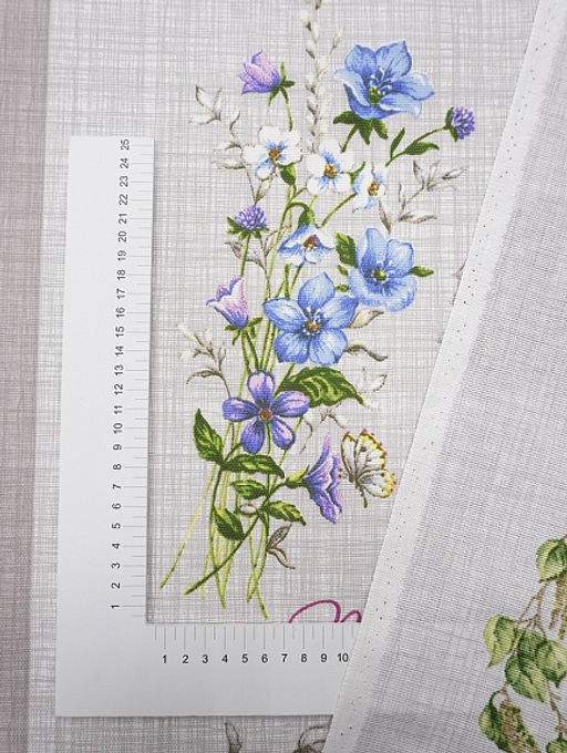 Рогожка Весна, ш.1.5м, хлопок-100%, 165гр/м.кв, раппорт 64см - Купава фото 8