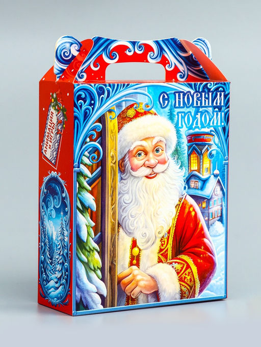 Цена за 3 шт. Подарочная новогодняя коробка Радости, 17?6.8?20.8 см