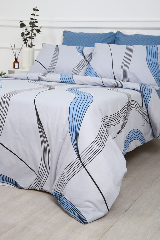 Простыня на резинке поплин Джаз-компаньон