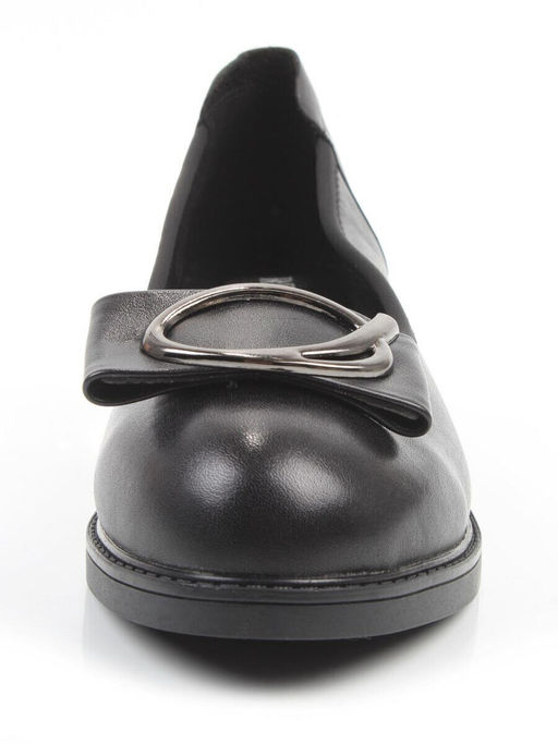 06-DYL74-1 BLACK Туфли женские (натуральная кожа)