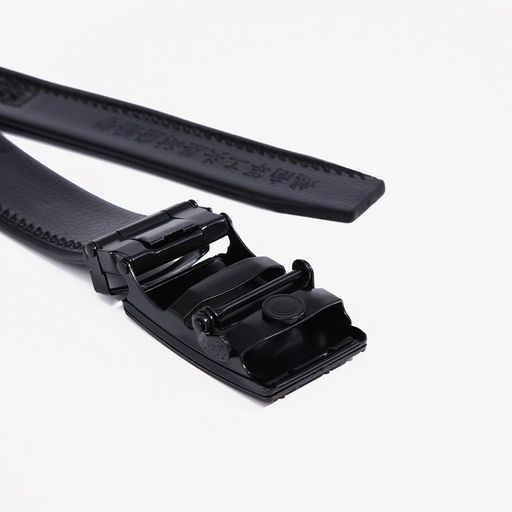 Ремень мужской, ширина 3.5 см, пряжка автомат, цвет чёрный - Simaland фото 3