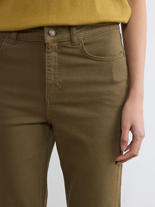 Crop Flare Kad?n Jean Pantolon