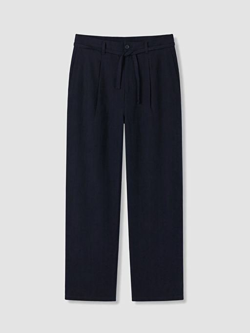 Regular Fit Keten Kar???ml? Erkek Pantolon