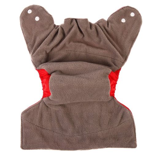 Трусики-подгузник, многоразовый, угольно-бамбуковая ткань, цвет красный, от 0-36 мес. - Крошка я фото 10