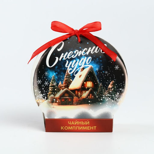 Цена за 2 шт. Чай подарочный Снежное чудо, ассорти, 12.6 г (7 пакетиков х 2 г). - Фабрика счастья фото 3