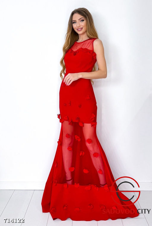 Платье рыбка длинное вечернее - Bruno фото 9