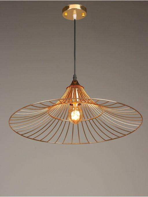 Светильник потолочный BayerLux Mila, 1×40 Вт, Е27, золото, 50×50×13 см