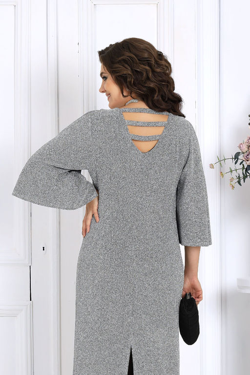 Платье Ninele 6083 серебро