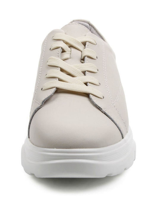03-YD138-2 LT. BEIGE Полуботинки спортивные женские (натуральная кожа)