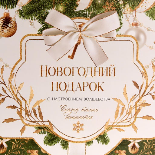 Пакет подарочный новогодний ламинированный «Новогодний подарок», XL 49×40×19 см