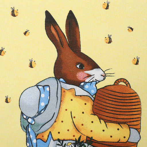 Набор кухонных полотенец «Доляна» Bee and bunny, 2 шт., 28×46 см, 100% хлопок, рогожка 160 г/м²