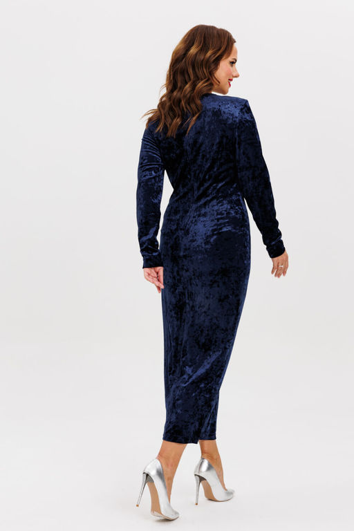 Платье VI.ORO VR-1155-5 синий велюр