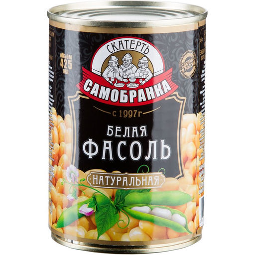 Скатерть-Самобранка Фасоль отборная Белая 425мл