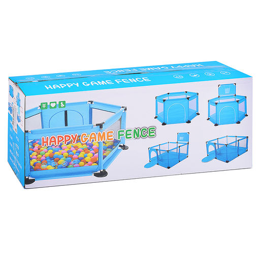 Манеж детский  шестигранный (113*130*65) цвет красный