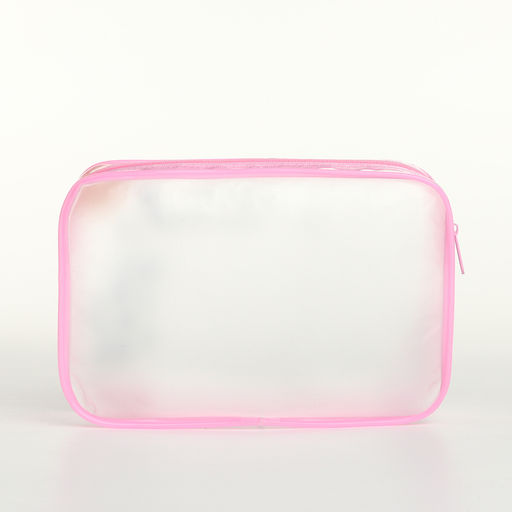 Косметичка на молнии для бассейна, с принтом Enjoy, розовая - Simaland фото 2