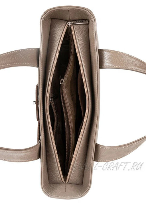 Сумка женская L15B кожа капучино К418-9 (С4000 кожгалантерея) - L-craft фото 2