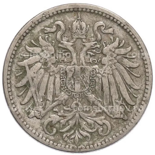 Монета 10 геллеров 1895 года Австрия