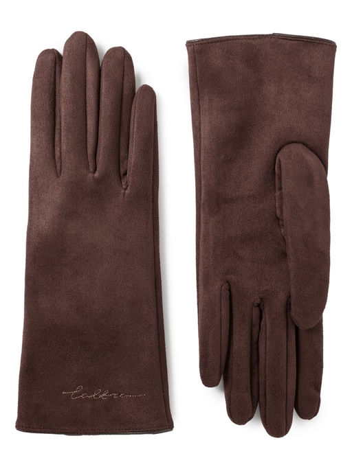 Перчатки жен флис LB-CP-137 brown