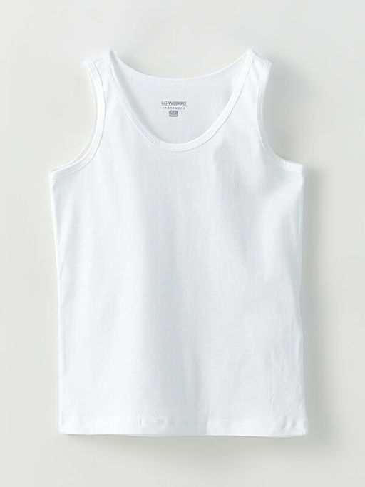 Bisiklet Yaka Basic Pamuklu Erkek ?ocuk Atlet 2li - Waikiki фото 3