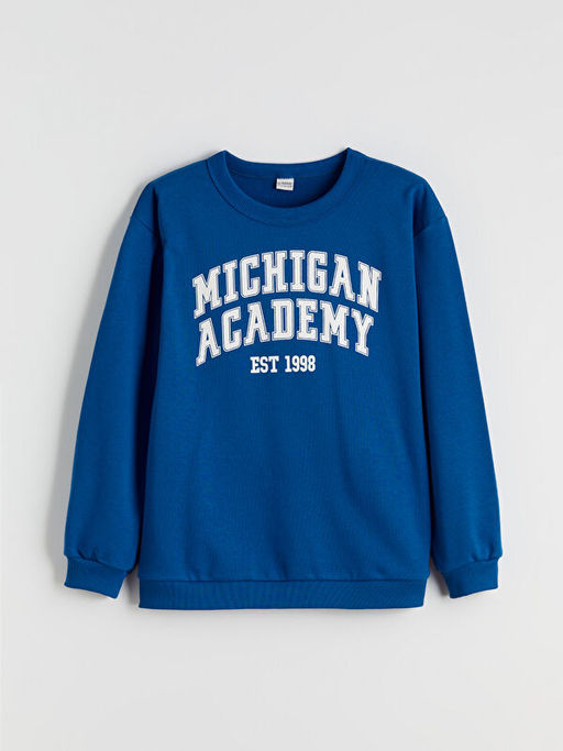 Bisiklet Yaka Erkek ?ocuk Sweatshirt