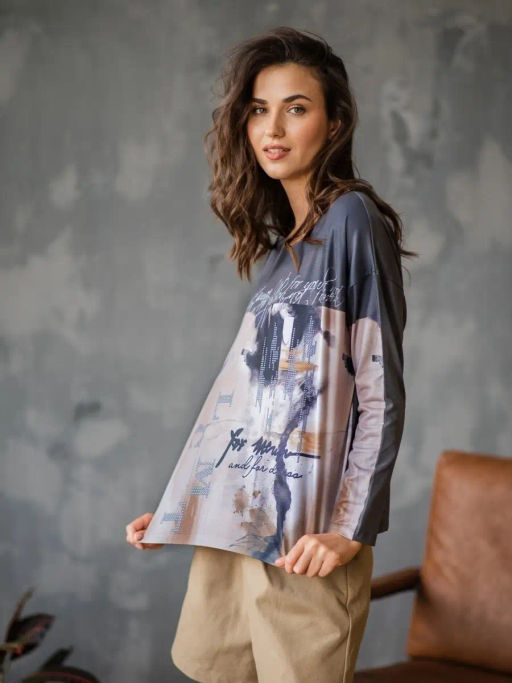 Лонгслив с авторским рисунком - Sahar art lab фото 16