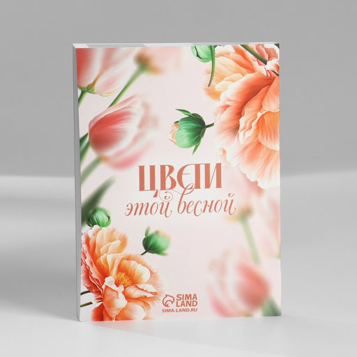 Подарочный набор: ежедневник А6, блок с липким слоем, ручка 8 марта