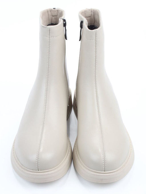 01-XKL21-225R LT. BEIGE Ботинки демисезонные женские (натуральная кожа, байка)