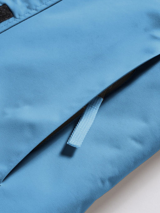 Парка зимняя подростковая для девочки с капюшоном и мехом бирюзового цвета 9534Br