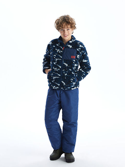 Dik Yaka Polar Erkek ?ocuk Fermuarl? Sweatshirt