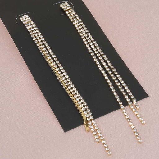 Серьги длинные на гвоздиках арт. 13 2513 (id 271092)