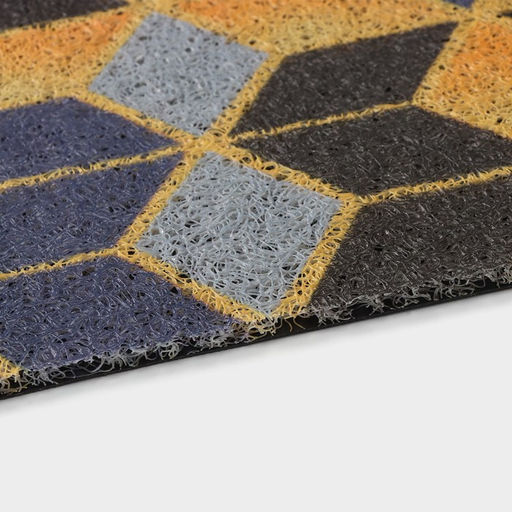 Коврик придверный Доляна «Бурлеск», грязезащитный, вырезной, 45×75 см