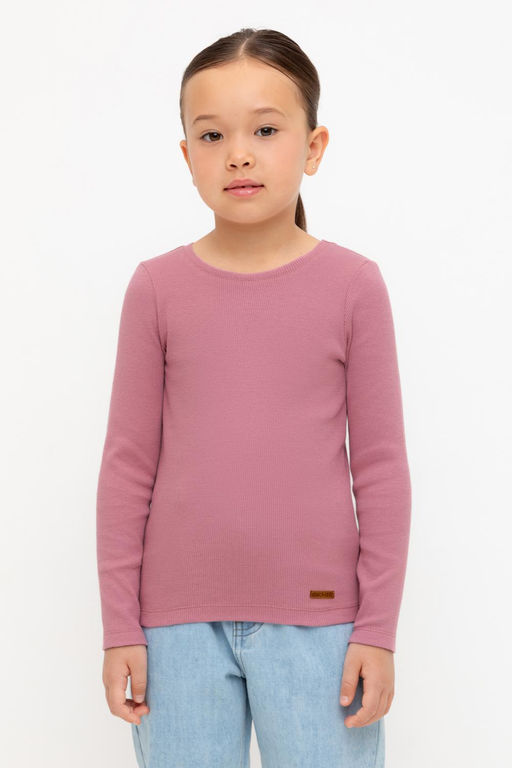 КР 302673/пепельная роза джемпер (лонгслив) для дев