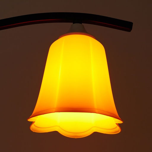 Цена за 2 шт. Плафон универсальный "Цветок"  Е14/Е27 желтый 14х14х13см