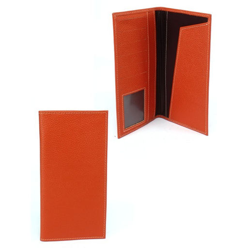 Портмоне/клатч жен Croco-ПР-959 натуральная кожа 4 отд, 8 карм, оранжевый флотер (36) 265490