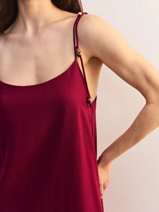 Сарафан изо льна с декоративными бусинами ZR2605012903-91 / Zarina