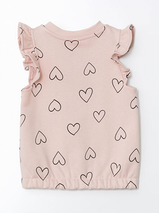 Bisiklet Yaka Bask?l? K?z ?ocuk Yelek - Waikiki фото 3