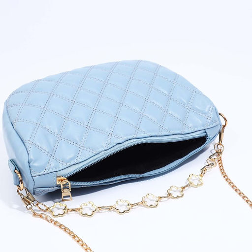 Сумка кросс-боди на молнии, цвет голубой - Simaland фото 7