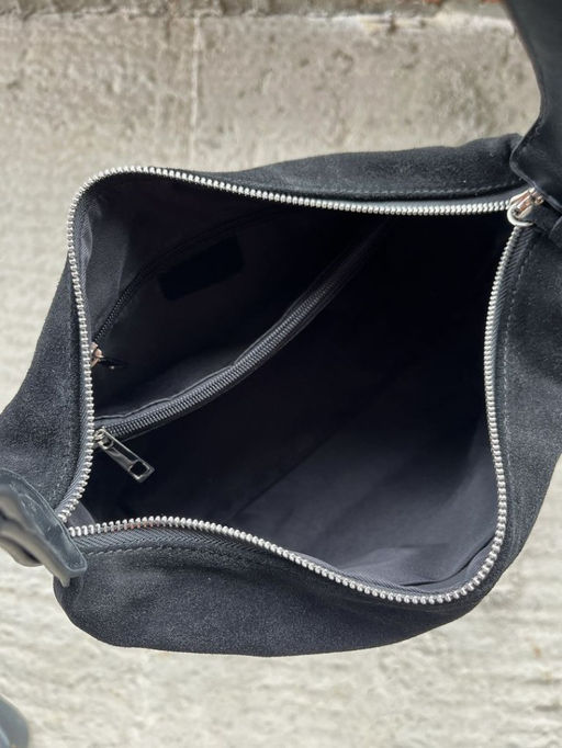 Женская замшевая сумка 8128-8 Черный - Sergio valentini фото 5