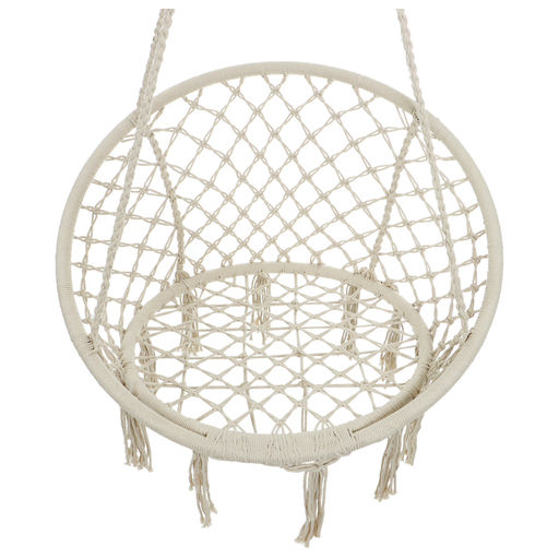 Гамак-кресло maclay, подвесное, плетёное, 60×80 см, бежевое
