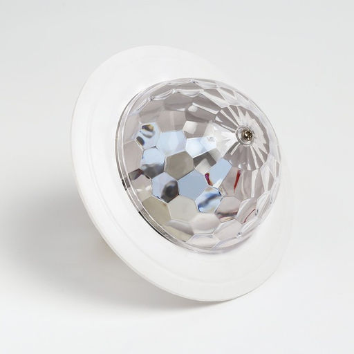 Световой прибор «Диско-шар» 12 см, Е27, свечение RGB