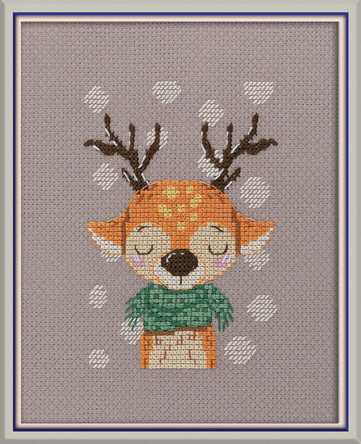 Klart набор для вышивания 8-562 Олень в шарфике 11.5 х 11.5 см фото 3