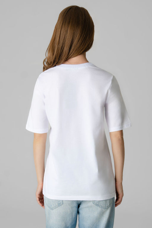 Арт. 31163 Футболка женская 44-50 (4 шт) Цвет:белый - Калинка фото 5